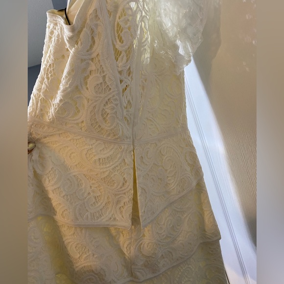 NWT BCBG MaXAZRIA white lace dress size 10 - Picture 4 of 9